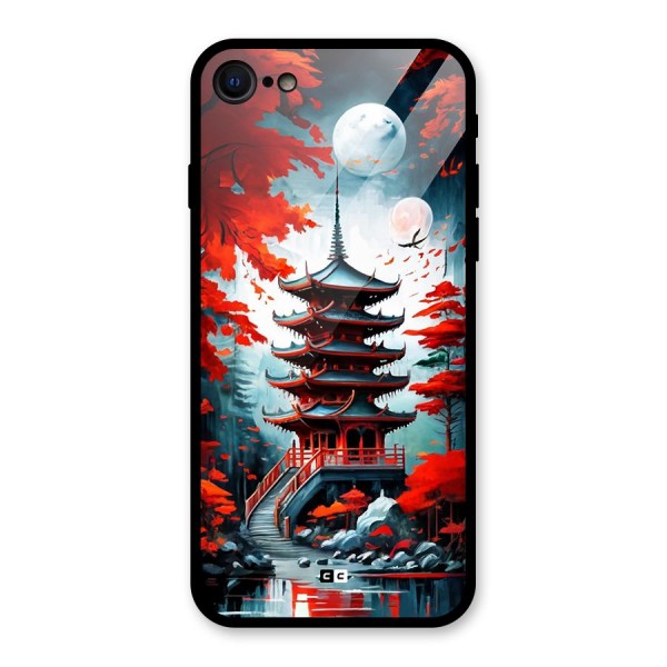 Ancient Painting Glass Back Case for iPhone 8