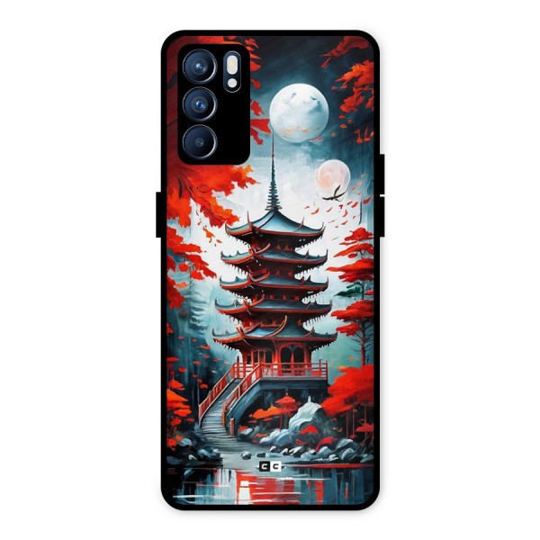 Ancient Painting Metal Back Case for Oppo Reno6 5G