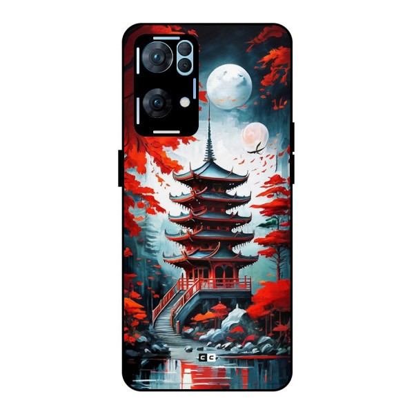 Ancient Painting Metal Back Case for Oppo Reno7 Pro 5G