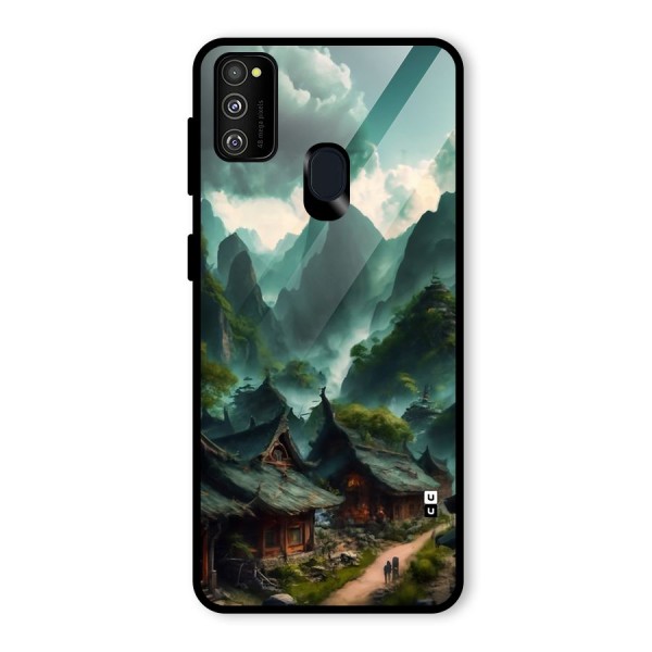 Ancient Village Glass Back Case for Galaxy M21