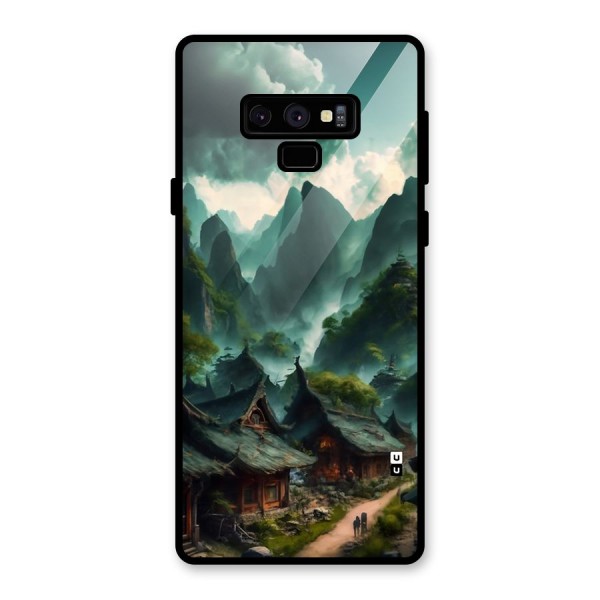 Ancient Village Glass Back Case for Galaxy Note 9