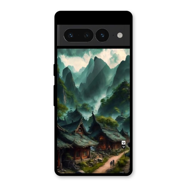 Ancient Village Glass Back Case for Google Pixel 7 Pro