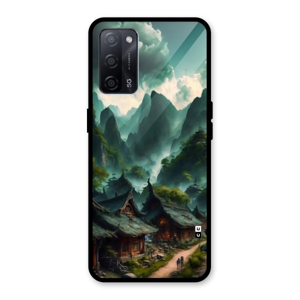 Ancient Village Glass Back Case for Oppo A53s 5G