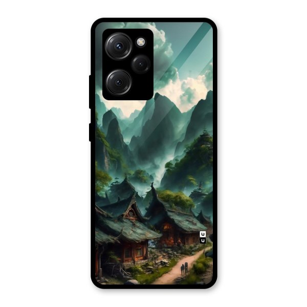 Ancient Village Glass Back Case for Poco X5 Pro