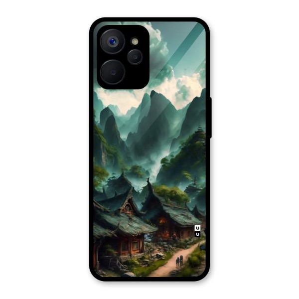 Ancient Village Glass Back Case for Realme 9i 5G