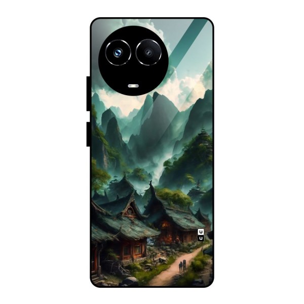 Ancient Village Glass Back Case for Realme Narzo 60X