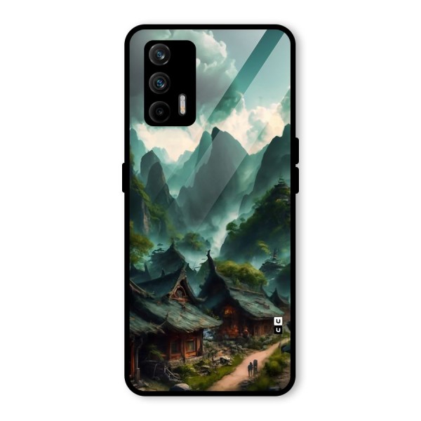 Ancient Village Glass Back Case for Realme X7 Max