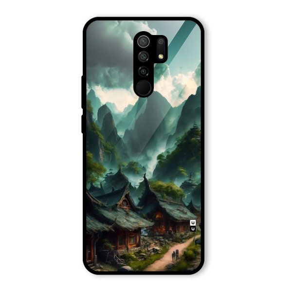 Ancient Village Glass Back Case for Redmi 9 Prime