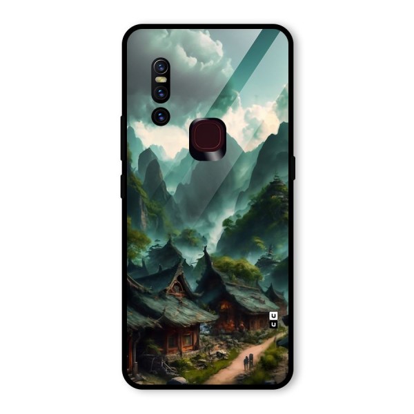 Ancient Village Glass Back Case for Vivo V15