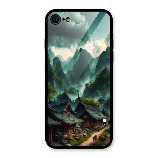 Ancient Village Glass Back Case for iPhone 8