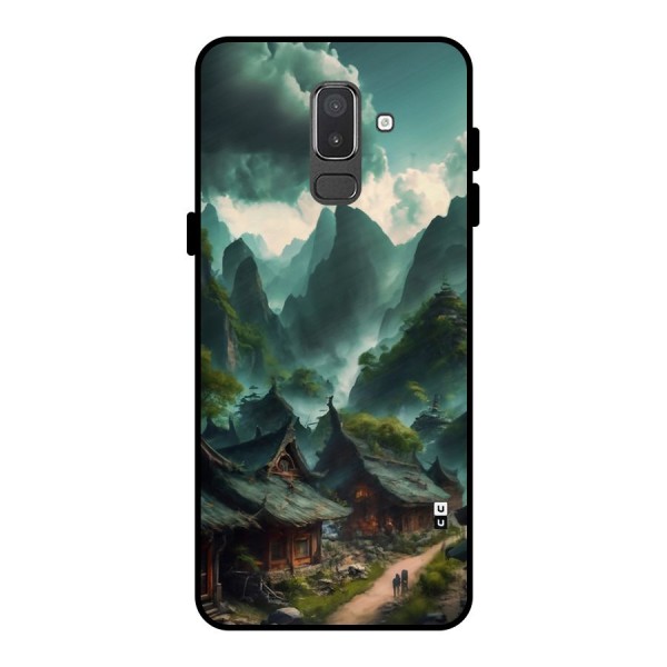 Ancient Village Metal Back Case for Galaxy On8 (2018)