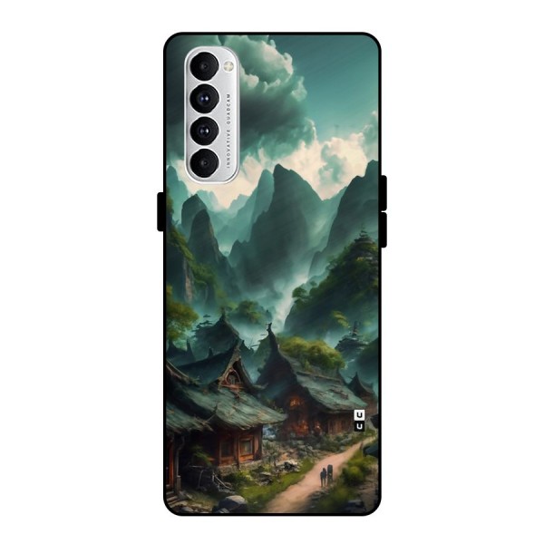 Ancient Village Metal Back Case for Oppo Reno4 Pro