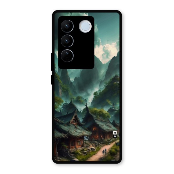 Ancient Village Metal Back Case for Vivo V27 Pro