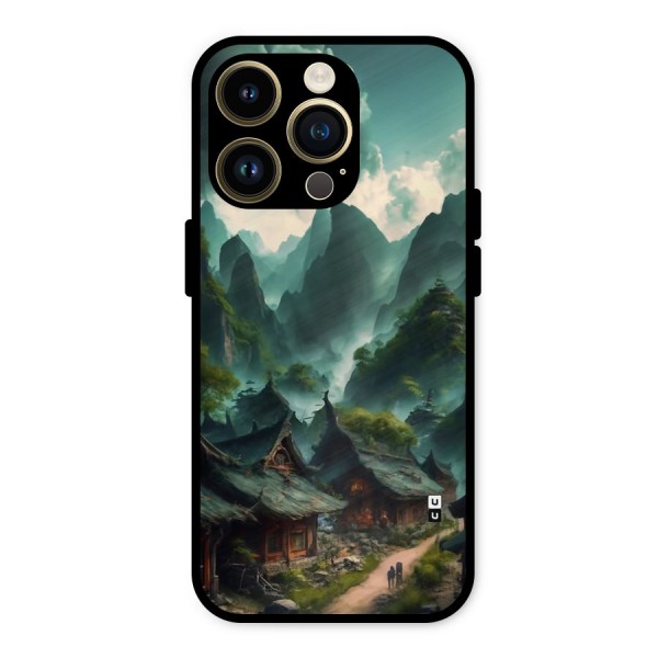 Ancient Village Metal Back Case for iPhone 14 Pro