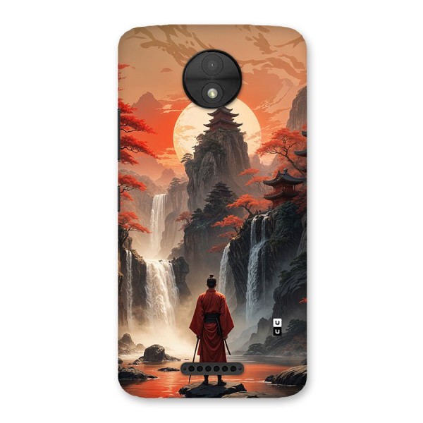 Ancient Waterfall Back Case for Moto C
