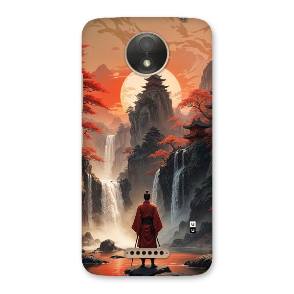 Ancient Waterfall Back Case for Moto C Plus