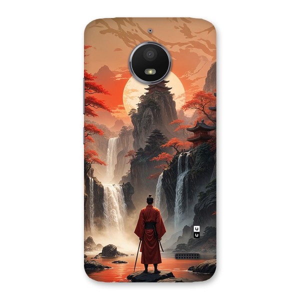 Ancient Waterfall Back Case for Moto E4