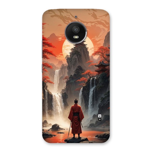 Ancient Waterfall Back Case for Moto E4 Plus