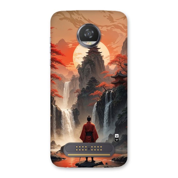 Ancient Waterfall Back Case for Moto Z2 Play