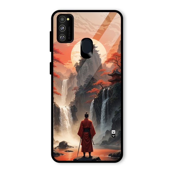 Ancient Waterfall Glass Back Case for Galaxy M30s