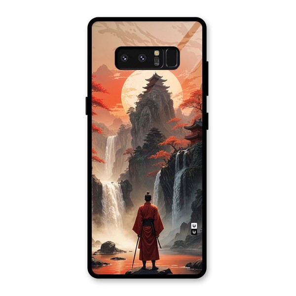 Ancient Waterfall Glass Back Case for Galaxy Note 8