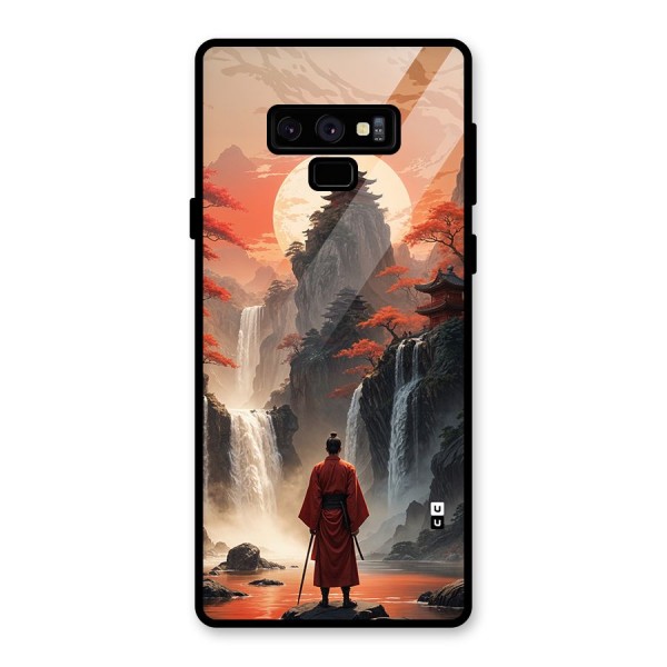 Ancient Waterfall Glass Back Case for Galaxy Note 9