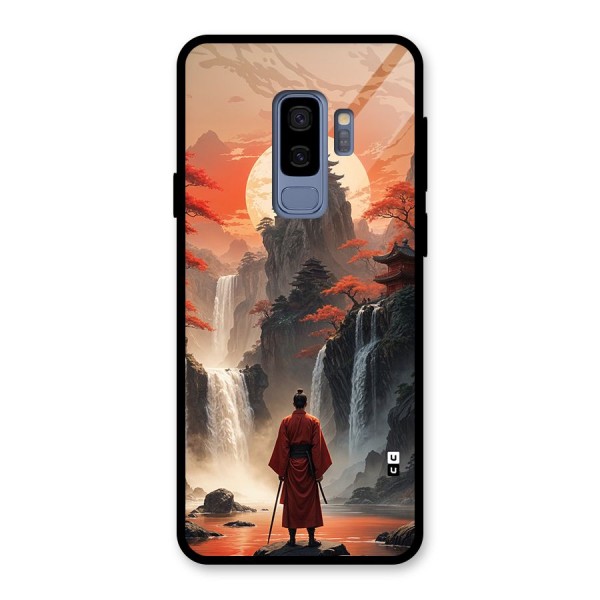 Ancient Waterfall Glass Back Case for Galaxy S9 Plus