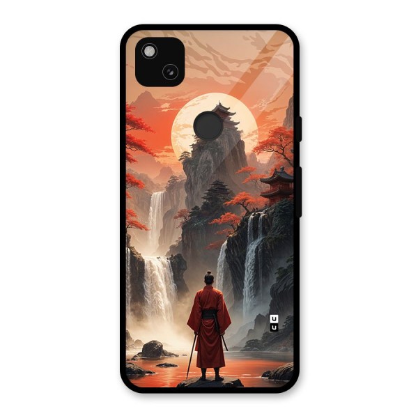 Ancient Waterfall Glass Back Case for Google Pixel 4a