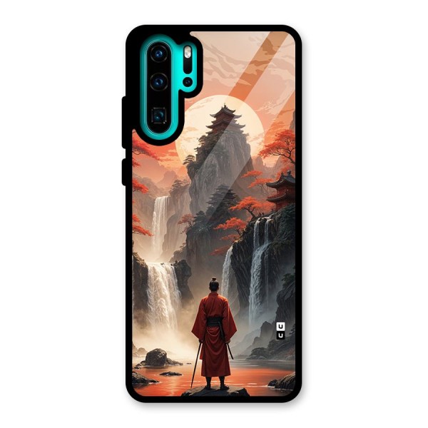 Ancient Waterfall Glass Back Case for Huawei P30 Pro