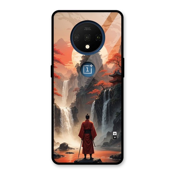 Ancient Waterfall Glass Back Case for OnePlus 7T