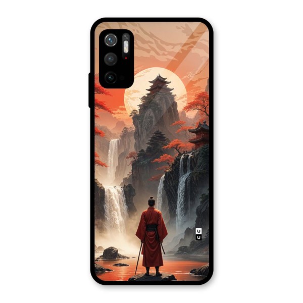 Ancient Waterfall Glass Back Case for Poco M3 Pro 5G