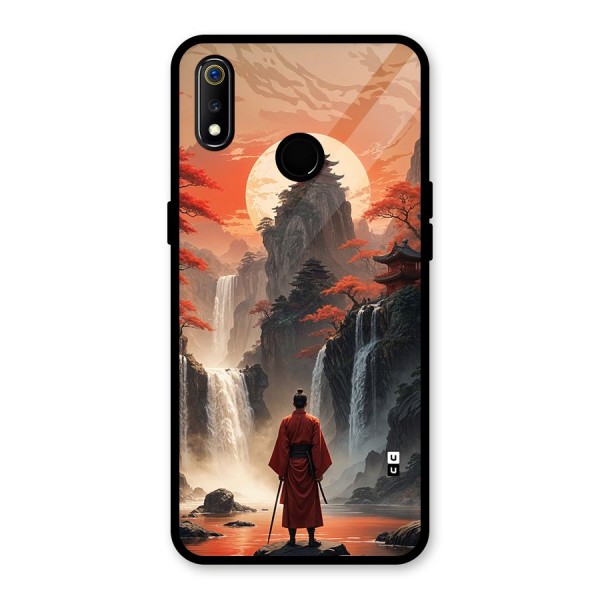 Ancient Waterfall Glass Back Case for Realme 3i