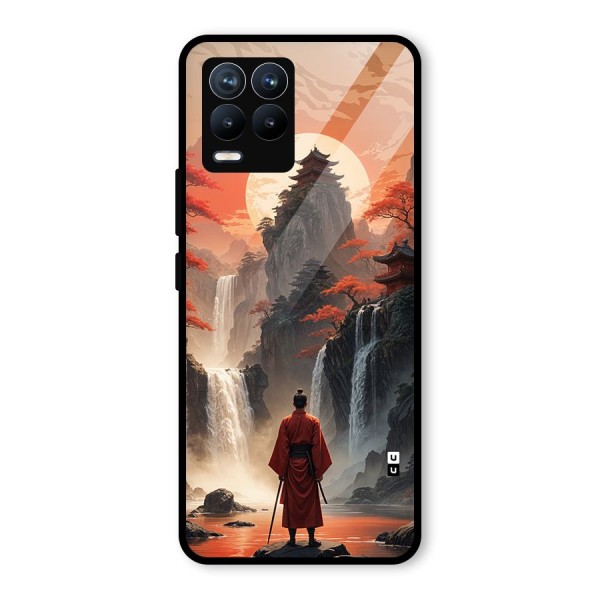 Ancient Waterfall Glass Back Case for Realme 8