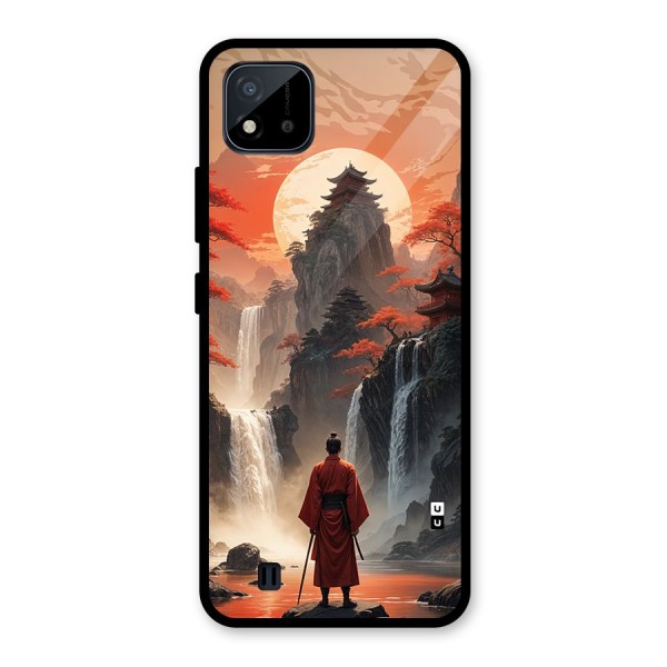 Ancient Waterfall Glass Back Case for Realme C11 2021