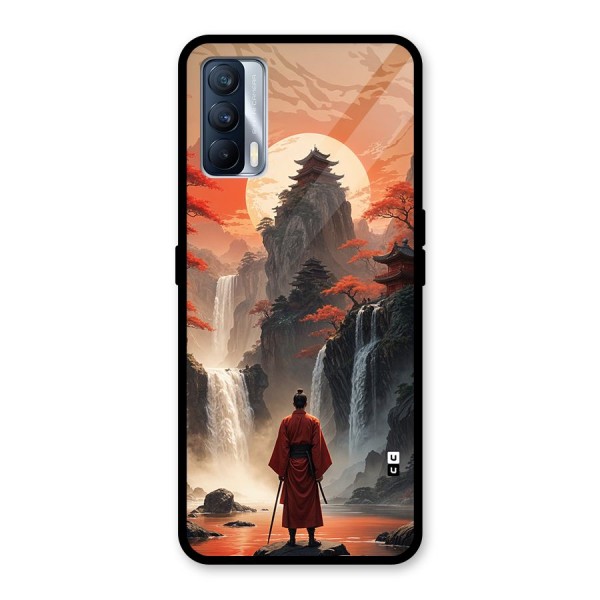 Ancient Waterfall Glass Back Case for Realme X7