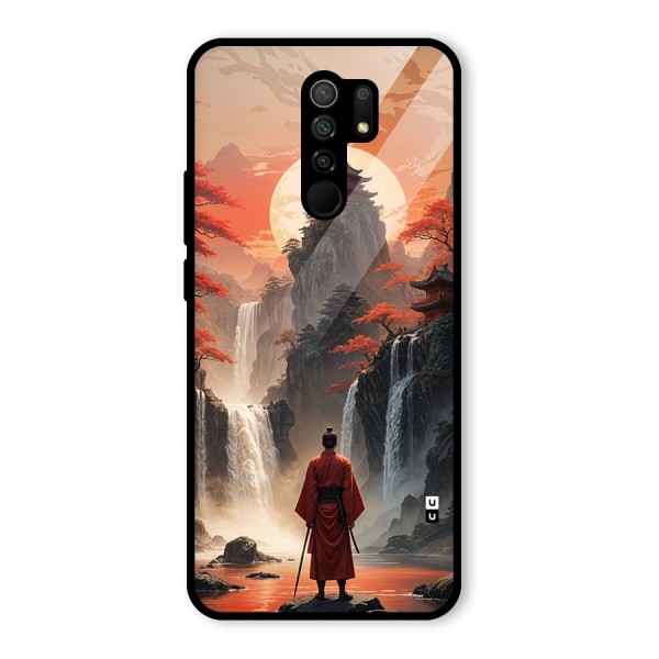 Ancient Waterfall Glass Back Case for Redmi 9 Prime