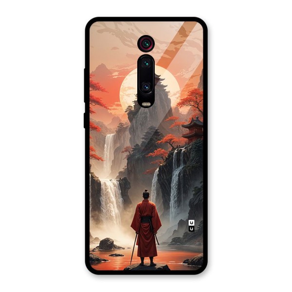 Ancient Waterfall Glass Back Case for Redmi K20 Pro