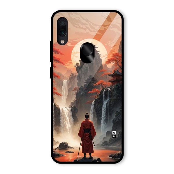 Ancient Waterfall Glass Back Case for Redmi Note 7