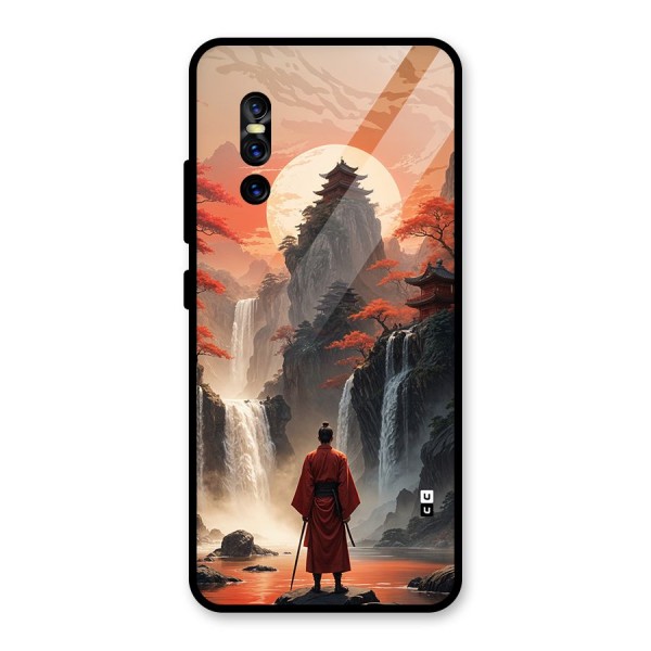 Ancient Waterfall Glass Back Case for Vivo V15 Pro