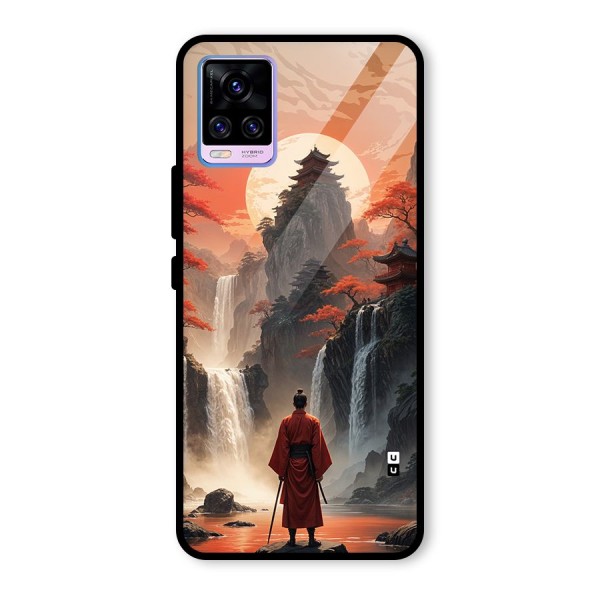 Ancient Waterfall Glass Back Case for Vivo V20 Pro