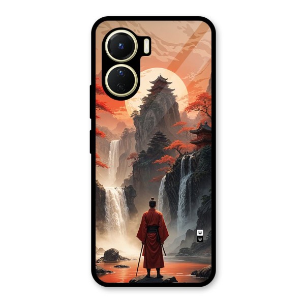 Ancient Waterfall Glass Back Case for Vivo Y16