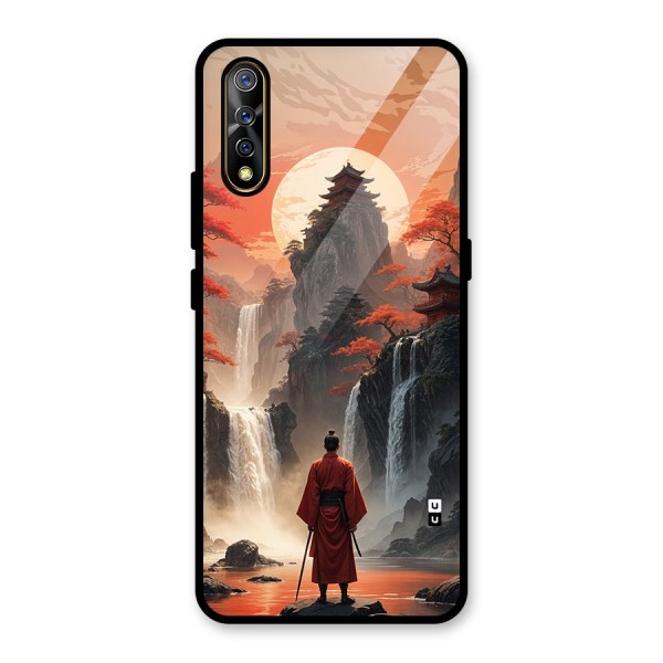 Ancient Waterfall Glass Back Case for Vivo Z1x