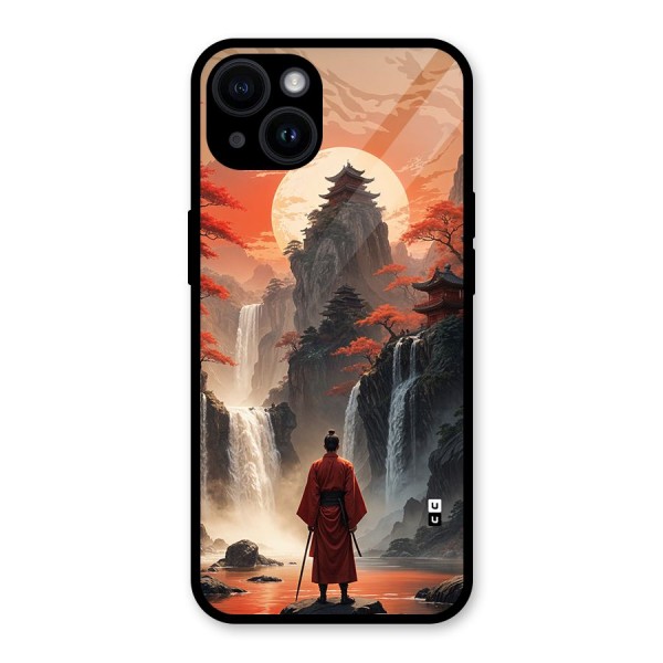 Ancient Waterfall Glass Back Case for iPhone 14