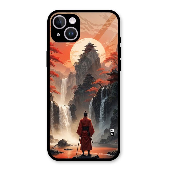 Ancient Waterfall Glass Back Case for iPhone 14 Plus