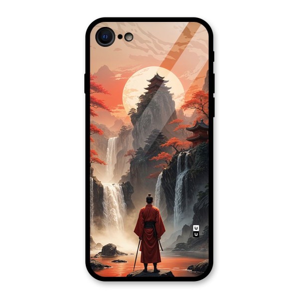 Ancient Waterfall Glass Back Case for iPhone 8