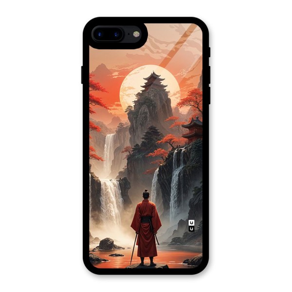 Ancient Waterfall Glass Back Case for iPhone 8 Plus