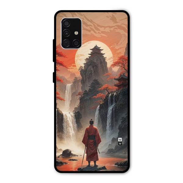 Ancient Waterfall Metal Back Case for Galaxy A51