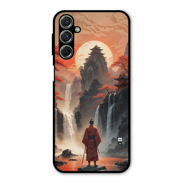 Ancient Waterfall Metal Back Case for Galaxy F34