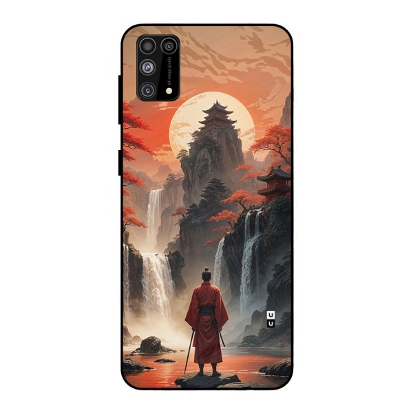 Ancient Waterfall Metal Back Case for Galaxy F41