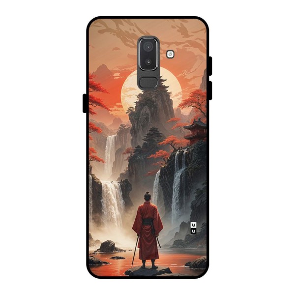 Ancient Waterfall Metal Back Case for Galaxy On8 (2018)